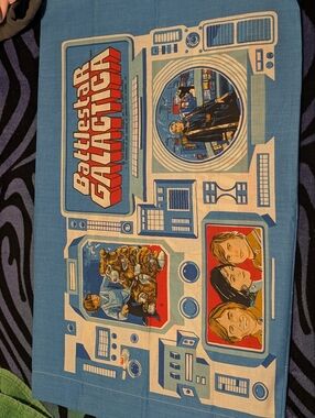 Battlestar Galactica Vintage Panel Pillowcase - Unused Vintage rare!